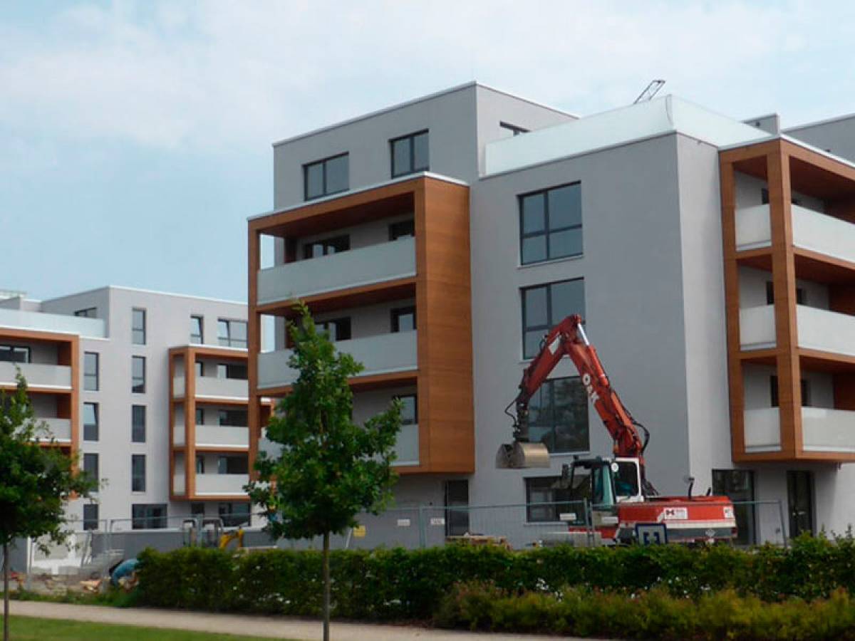 Construcție nouă de 100 de unități rezidențiale în Speicherquartier din Lüneburg